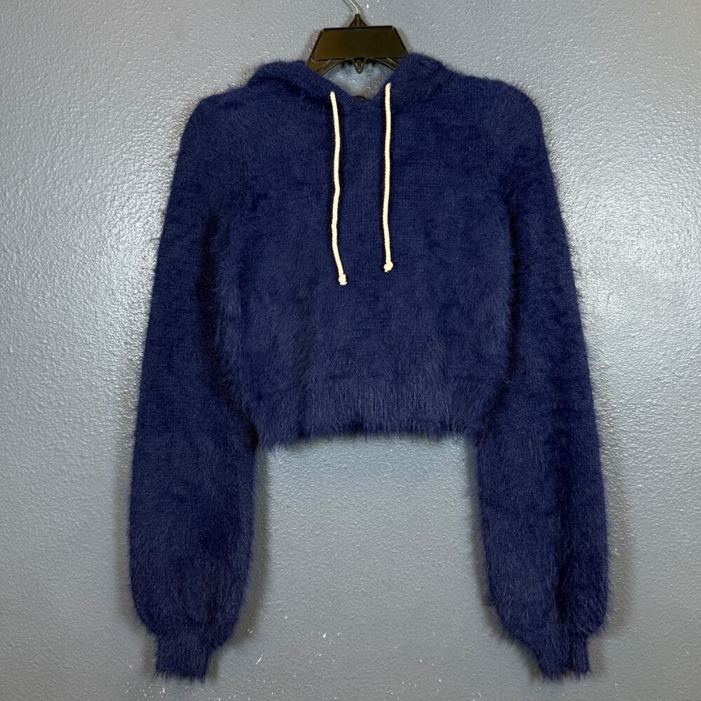House Of Harlow 1960 x REVOLVE S Women’s blue oversized short nylon hoodie